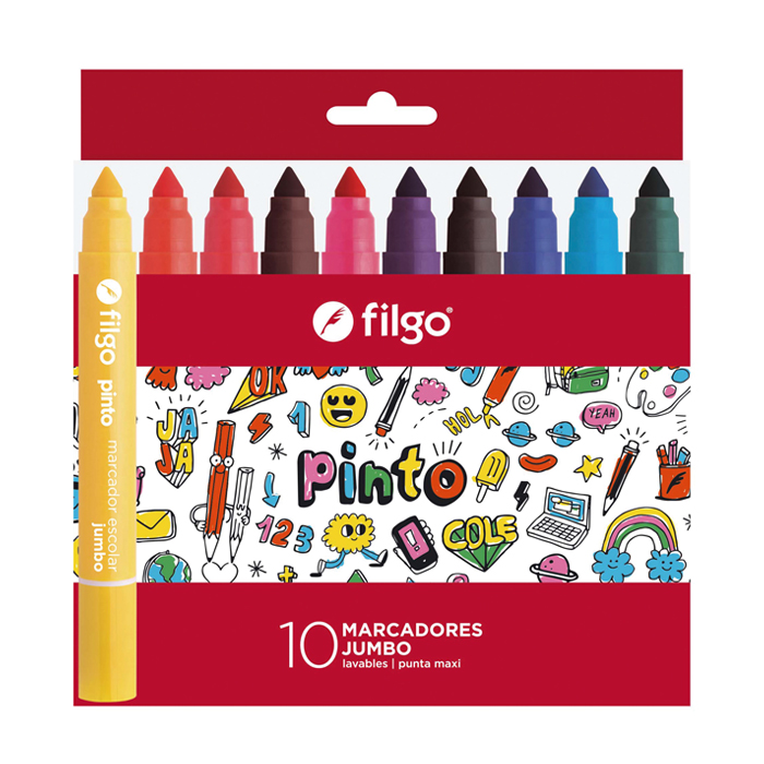 FILGO Marcador PINTO JUMBO Estuche 10 Surtido