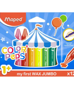 MAPED LAPICES DE CERA JUMBO COLOR PEPS X12