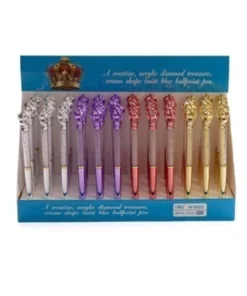 MULTIPAPER BOLIGRAFO SIMIL METAL CAPSULA C/DIAMANTES QUEEN