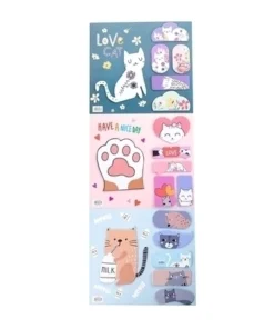 MULTIPAPER NOTAS ADHESIVAS SUPER NOTES CAT TIME (PLACHA DE 20X18)