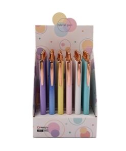 MULTIPAPER BOLIGRAFO RT METALICO CUERPO PASTEL GLITTER