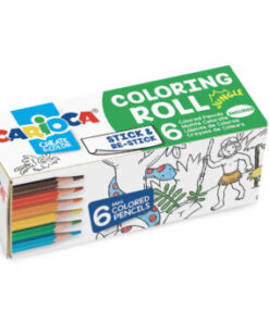 CARIOCA Mini colorin roll JUNGLA + 6 lapices de colores