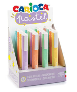 CARIOCA Resaltador pastel display x 16      COD: 43035