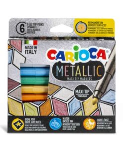 CARIOCA Marcadores punta maxi metalicos x 6
