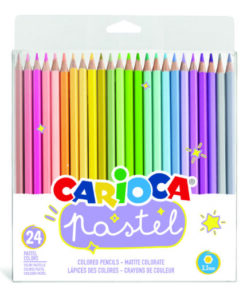 CARIOCA Lapices pastel blister para colgar x 24       COD: 43310