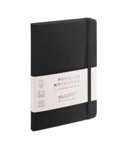 CUADERNO TALBOT PU 14x21 NEGRO 96hjs LISO