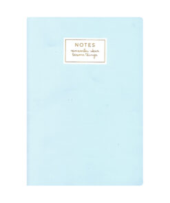 CUADERNO TALBOT PAPEL 17x25 PASTEL CELESTE 40hjs RAY