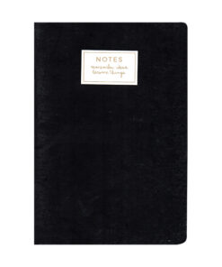 CUADERNO TALBOT PAPEL 17x25 NEGRO 40hjs LISO