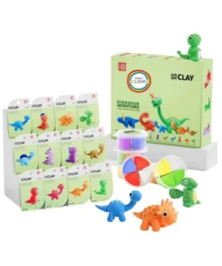 COLOURS MASA DINOS EN POTE X4 COLORES