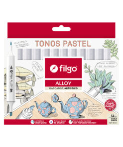 FILGO Marcador artistico doble punta Alloy/ Estuche 12 pastel
