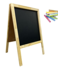 LIGGO Pizarra Doble Faz Pizarron Premium Para Tiza 100 X 60 Cm