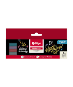 FILGO Marcador BRUSH 035 / Estuche 6 metalizado
