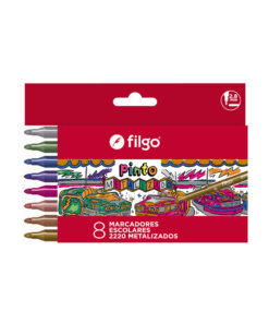 FILGO Marcador PINTO 2220 / Estuche 8 metalizado