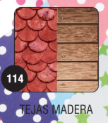PEQUE PACK  CARTULINA BIFAZ  TEJAS MADERAS x 10 unid