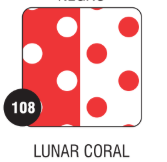 PEQUE PACK  CARTULINA BIFAZ  LUNAR CORAL x 10 unid