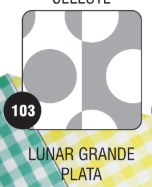 PEQUE PACK  CARTULINA BIFAZ  LUNAR GRANDE PLATA x 10 unid