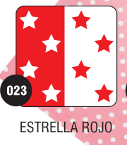PEQUE PACK  CARTULINA BIFAZ  ESTRELLA ROJO x 10 unid