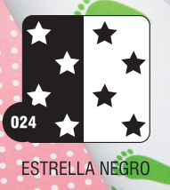 PEQUE PACK  CARTULINA BIFAZ  ESTRELLA NEGRO x 10 unid