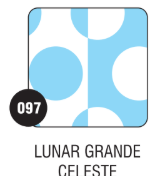 PEQUE PACK  CARTULINA BIFAZ  LUNAR GRANDE CELESTE x 10 unid