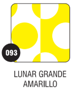 PEQUE PACK  CARTULINA BIFAZ  LUNAR GRANDE AMARILLO x 10 unid
