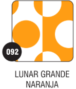 PEQUE PACK  CARTULINA BIFAZ  LUNAR GRANDE NARANJA x 10 unid