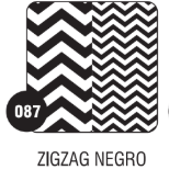 PEQUE PACK  CARTULINA BIFAZ  ZIGZAG  NEGRO  x 10 unid