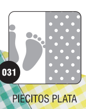 PEQUE PACK  CARTULINA BIFAZ  PIECITOS  PLATA x 10 unid