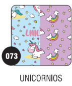 PEQUE PACK  CARTULINA BIFAZ  UNICORNIOS x 10 unid