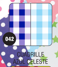 PEQUE PACK  CARTULINA BIFAZ  CUADRILLEAZUL/CELESTE x 10 unid