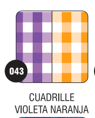 PEQUE PACK  CARTULINA BIFAZ  CUADRILLE VIOLETA/NARANJA x 10 unid
