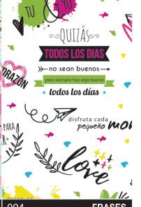 PEQUE PACK PAPEL DE REGALO 70*100CM *25UNID 70GRS PAPEL OBRA MOD:  FRASES
