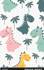 PEQUE PACK PAPEL DE REGALO 70*100CM *25UNID 70GRS PAPEL OBRA MOD:  DINOS BEBES