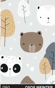 PEQUE PACK PAPEL DE REGALO 70*100CM *25UNID 70GRS PAPEL OBRA MOD:  OSO WEINTER