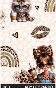 PEQUE PACK PAPEL DE REGALO 70*100CM *25UNID 70GRS PAPEL OBRA MOD:  LADY LEOPARDO