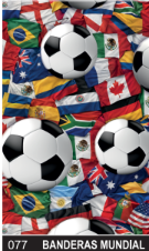 PEQUE PACK PAPEL DE REGALO 70*100CM *25UNID 70GRS PAPEL OBRA MOD: BANDERAS MUNDIAL