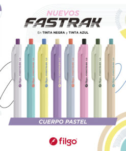 FILGO Boligrafo retractil FASTRAK 1.0 pastel AZUL