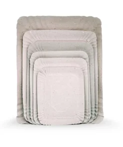 BANDEJA CARTON GRIS RECT. N  1 X 100 UNID.