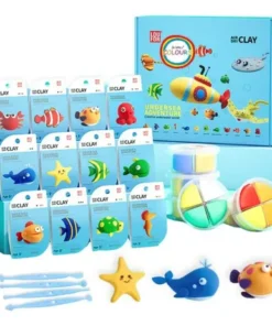 COLOURS MASA ANIMALES MARINOS EN POTE X4 COLORES