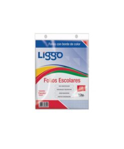 CARIOCA Folio borde color escolar plano x 10 colores pastel