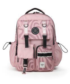 CHIMOLA MOCHILA WILD 17" ESPALDA CEBRA PINK    FS148