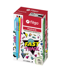 FILGO Boligrafo retractil FASTRACK 1.0 / Caja 36 azul