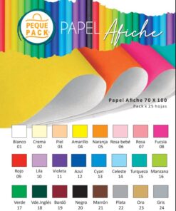 PEQUE PACK  PAPEL AFICHE 70*100CM *25HOJASGRIS