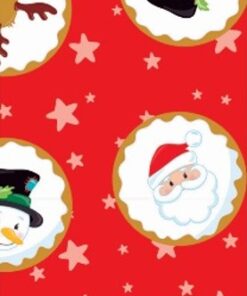 PEQUE PACK PAPEL DE REGALO 70*100CM *25UNID 70GRS PAPEL OBRA MOD:NAVIDAD  CIRCULOS