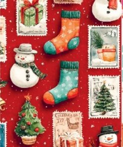 PEQUE PACK PAPEL DE REGALO 70*100CM *25UNID 70GRS PAPEL OBRA MOD:  NAVIDAD FELIZ