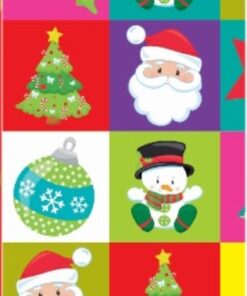 PEQUE PACK PAPEL DE REGALO 70*100CM *25UNID 70GRS PAPEL OBRA MOD:NAVIDAD  CUADROS