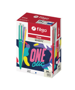 FILGO Boligrafo retractil ONE 1.0 / Caja 36 azul