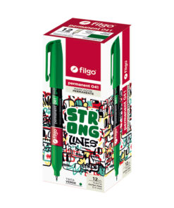 FILGO Marcador permanente 041 EXTRA FINO / Caja 12 verde