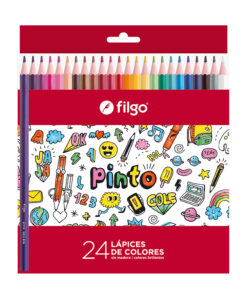 FILGO Lapices colores de resina PINTO / Estuche 24 surtido