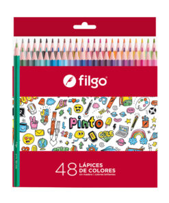 FILGO Lapices colores de resina PINTO / Estuche 48 surtido