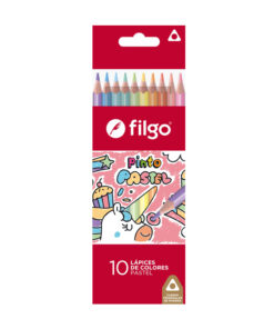FILGO Lapices colores de madera PINTO / Estuche 10 pastel